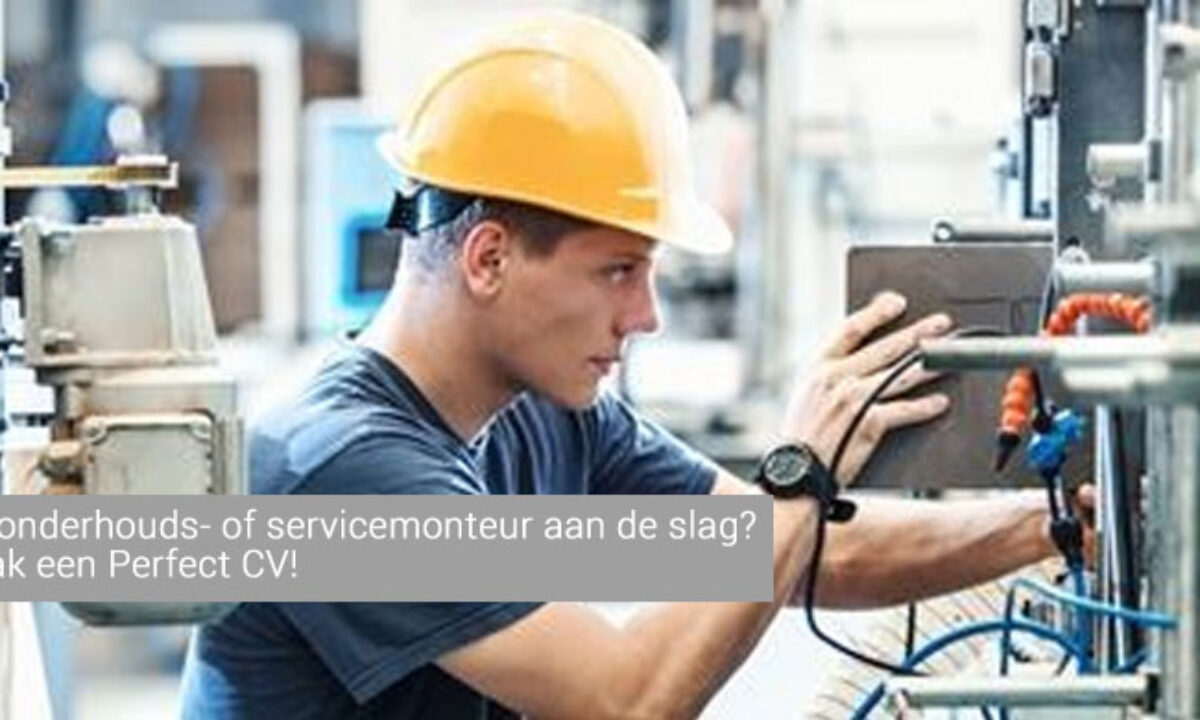 Voorbeeld Cv Onderhoudsmonteur Of Servicemonteur Download Gratis